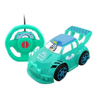 Imagem de Carrinho de Controle Remoto Bluey Smart Driver - Candide Verde e Azul