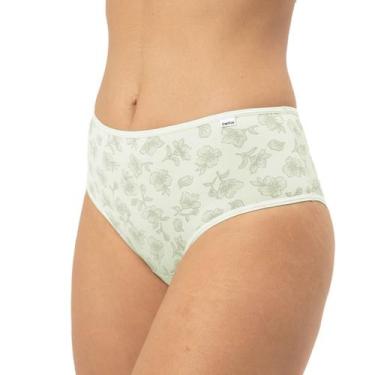 Imagem de Kit Calcinha Del Rio Feminina Microfibra 2 Peças Cós Largo, Creme, Beg