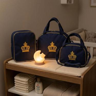 Imagem de Kit Bolsa Maternidade 3 Peças Satuko Baby  Bolsa, Mochila e Frasqueira