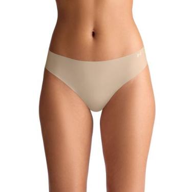 Imagem de Calcinha Under Armour Pure Stretch - Pacote com 3 Unidades, Preto, P