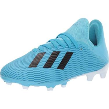 Imagem de adidas Tênis infantil X 19.3 Fg J, Ciano brilhante/preto/rosa choque, 11 Big Kid