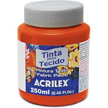 Imagem de Acrilex Fosca Tinta para Tecido, Vermelho (Fogo), 3 x 250 ml