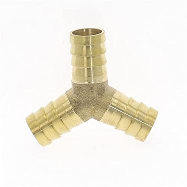 Imagem de Encaixe de tubo de emenda de latão em forma de Y Mangueira de 3 vias Barb 4 5 6 8 10 12 14 19mm Conector farpado de cobre Adaptador de junta pneumática, 10mm, 12mm, 12mm
