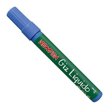 Imagem de Giz Líquido, Azul Neon, 6 Unidades, Newpen
