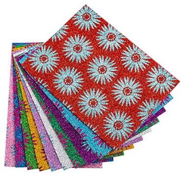 Imagem de Legou Placa em Eva com Glitter, Estampado Manta Adesiva, A4, 2 mm,Multicor,Pacote de 10-A