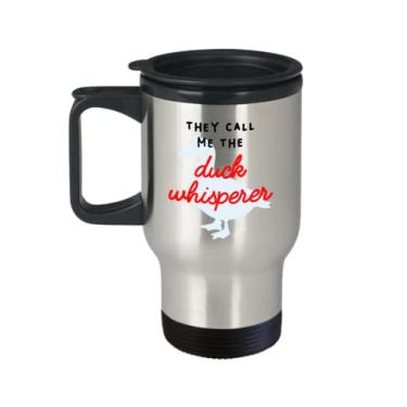 Imagem de Caneca de viagem Duck Whisperer - They Call me the Duck Whisperer copo de café isolado - Presentes Duck Whisperer