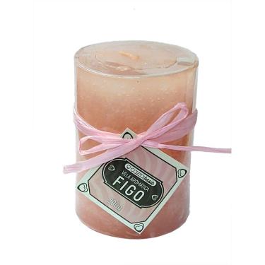 Imagem de Vela Aromática Figo Cor Rosa Decorativa 290G
