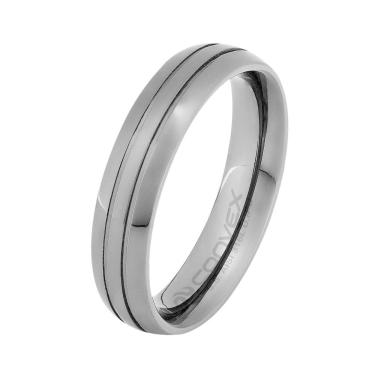 Imagem de Anel/Aliança de Aço Athos Dp Escult Fluida 5mm U.IPO