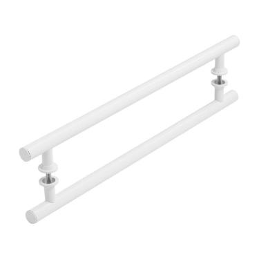 Imagem de Puxador Branco para Porta de Vidro Madeira Pivotante 50cm