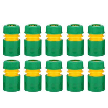 Imagem de Pilipane Mangueira de jardim Conexão rápida,10 peças de conector rápido de 1,27 cm, conector de reparo de mangueira de jardim de plástico, sistema de junta de rosca de irrigação (2,5 cm e 0,9 cm)