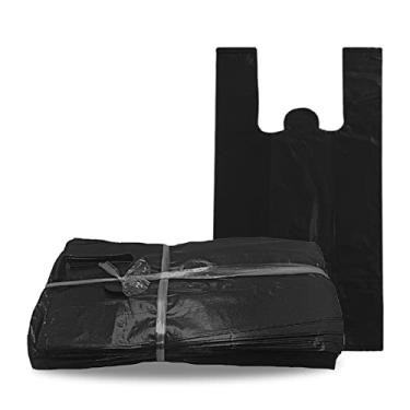 Imagem de Sacola Plástica Preta Resistente Pequena 30x40cm Fardo 5kg