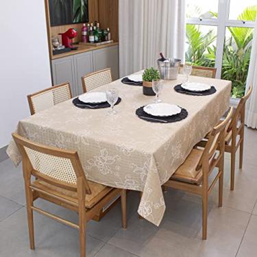Imagem de Toalha de Mesa Quadrada Texturatta 8 Lugares 2,10m x 2,10m COZZILAR, Tecido Grosso, Elegância e Durabilidade (Modelo 6)