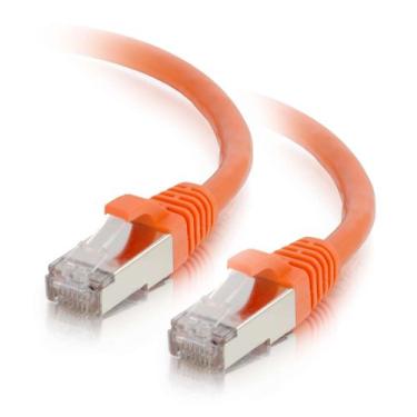 Imagem de C2G Cabo 00885 Cat6 - Cabo de rede Ethernet blindado Snagless, laranja (3,04 metros)
