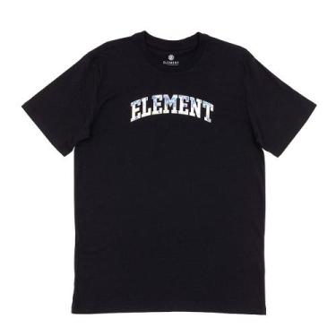 Imagem de Camiseta Element College Logo E471a0513 Preta