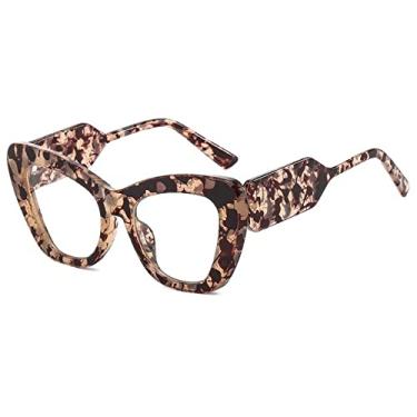 Imagem de Óculos de sol de olho de gato fashion feminino tons vintage designer gafas óculos de sol de luxo armação uv400 óculos de tamanho grande Óculos, flor, A