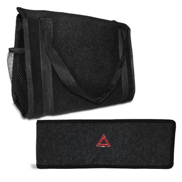 Imagem de Bolsa Organizadora de Porta Malas e Capa Porta Triângulo de Sinalização Universal