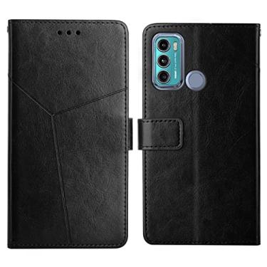 Imagem de For Motorola Moto G40 / G60 Y Stitching Horizontal Flip Leather Phone Case with Holder & Card Slots & Wallet & Photo Frame