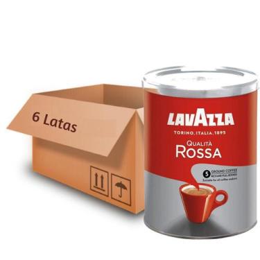 Imagem de 6X Café Italiano Lavazza Qualitá Rossa Moído 250G