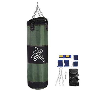 Imagem de Bolsa de perfuração, suporte de parede enchido treinamento de boxe MMA luvas de perfuração pesada corrente Muay Thai Kickboxing - sem enchimento, 2# 1M