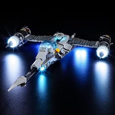 Imagem de YEABRICKS LED Light Kit for Lego - Star Wars The Mandalorian's N-1 Starfighter Building Blocks Model, LED Light Set Compatible with 75325(Lego Set NOT Included)