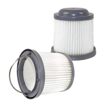 Imagem de HQRP Pacote com 2 filtros laváveis, funciona com Black & Decker HFVB320J27 HFVB315J22 DUSTBUSTER HFVAB320JC26 Aspirador de pó portátil flexível para carro PVF110