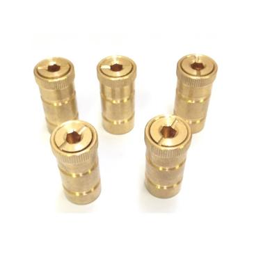 Imagem de Âncora de convés de latão para piscina pacote com 5 para tampa de piscina tipo parafuso para decks de concreto