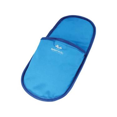 Imagem de Bolsa Térmica Gel Para Os Pés Relaxmedic - Quente E Frio Azul Slippers
