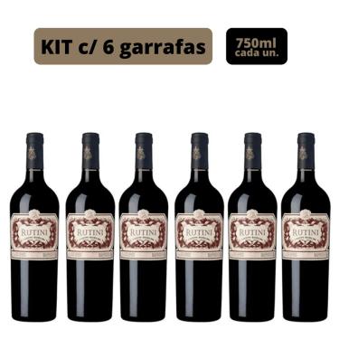 Imagem de Vinho Argentino Tinto Malbec Rutini Kit 6 Und 750ml