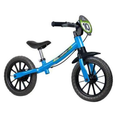 Imagem de Bicicleta Infantil Aro 12 Nahtor Balance Bike  - Masculina Azul - Nath