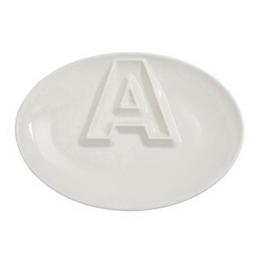 Imagem de Ivy Lane Design Travessa de letras de porcelana, A