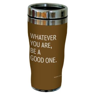 Imagem de Tree-Free Greetings 77588 Ótimo presente de formatura ou incentivo Be a Good One Art Sip 'N Go copo de viagem, 473 ml, multicolorido