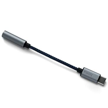 Imagem de jstma Adaptador USB C para microfone de fone de ouvido de 3,5 mm, conector TRRS de 3,5 mm, microfone para cabo de áudio USB tipo C, compatível com telefones Google Pixel, Samsung Galaxy tipo C, para videoconferência, volgging