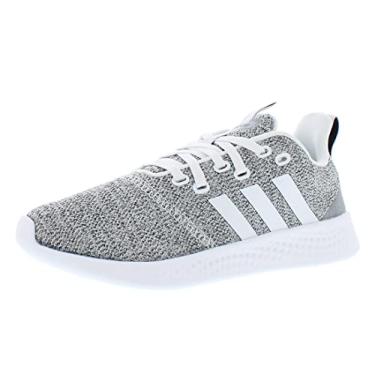 Imagem de adidas Tênis de corrida feminino Puremotion, Branco, cinza, dois, 5 Wide