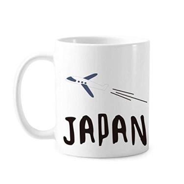 Imagem de Caneca de cerâmica para viagem de avião japonês, copo de porcelana para café