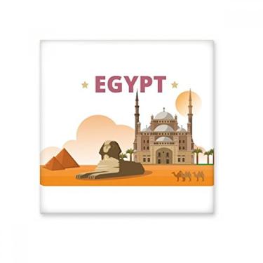 Imagem de Cidade pirâmide esfinge Egito azulejo de cerâmica brilhante decalque vitrificado tijolo adorn pedra