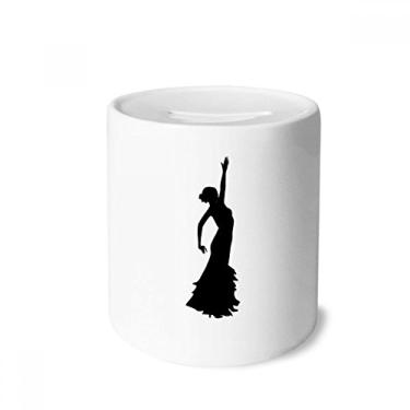 Imagem de DIYthinker Porta-moedas de cerâmica para dançarino de dança folk presente