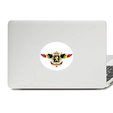 Imagem de Adesivo de notebook com emblema nacional da bandeira da Bélgica
