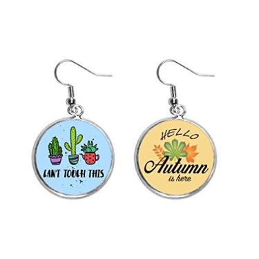 Imagem de Brinco de folha de outono não pode se aproximar desta orelha de cacto