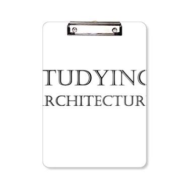 Imagem de Placa de apoio para prancheta de estudo, arquitetura de frases curtas A4