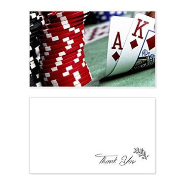 Imagem de Fichas de foto para jogos de pôquer, fichas de agradecimento, papel de aniversário, agradecimento de casamento