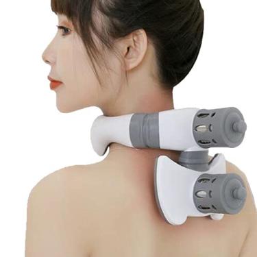 Imagem de 1 peça de instrumento de moxabustão no pescoço sem fumaça massageador Moxa, caixa de artigos de absinto