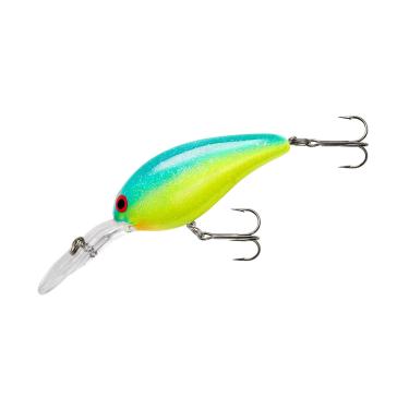 Imagem de Norman Iscas Deep Little N Crankbait Bass Fishing Lure, 2,5 a 3,5 m de profundidade, Chartreuse/Azul