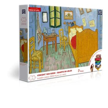 Imagem de Vincent Van Gogh: Quarto em Arles - Quebra-cabeça - 2000 peças - Toyster Brinquedos