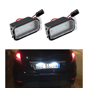 Imagem de MALOOS 2 unidades de luz de placa de carro LED número da lâmpada Para KA+ 2016-2020, Mondeo Mk3 Mk4 2007-2021, S-Max Mk1 Mk2 2006-2021