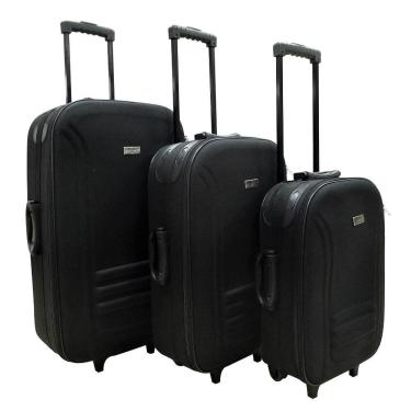 Imagem de Conjunto malas de viagem Lucerna 3 Peças Swiss Move Preta