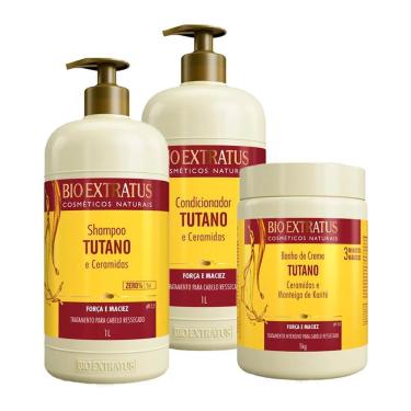 Imagem de Kit Tutano Bio Extratus - Shampoo + Cond + Banho Creme 1L
