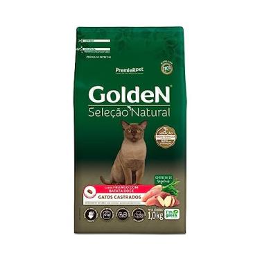 Imagem de PremieR Pet Golden Seleção Natural Ração Seca para Gatos Castrados Sabor Frango com Batata Doce 1kg
