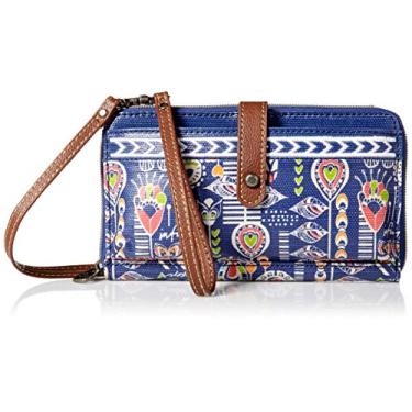 Imagem de Sakroots Bolsa transversal grande para smartphone, Sonho índigo, One Size