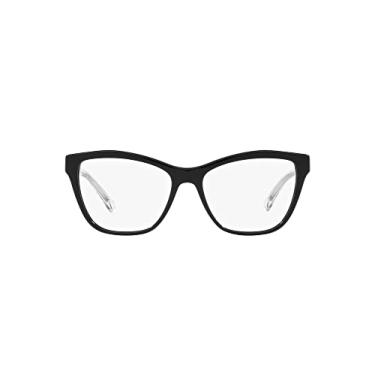 Imagem de Emporio Armani Óculos de sol feminino Ea3193 Cat Eye, Lente preta brilhante, 54 mm