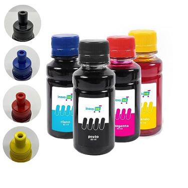 Imagem de Kit 4 Tintas Compatível Impressora L3250 80ml Inova Ink